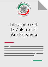 Intervención del Dr. Antonio Del Valle Perochena